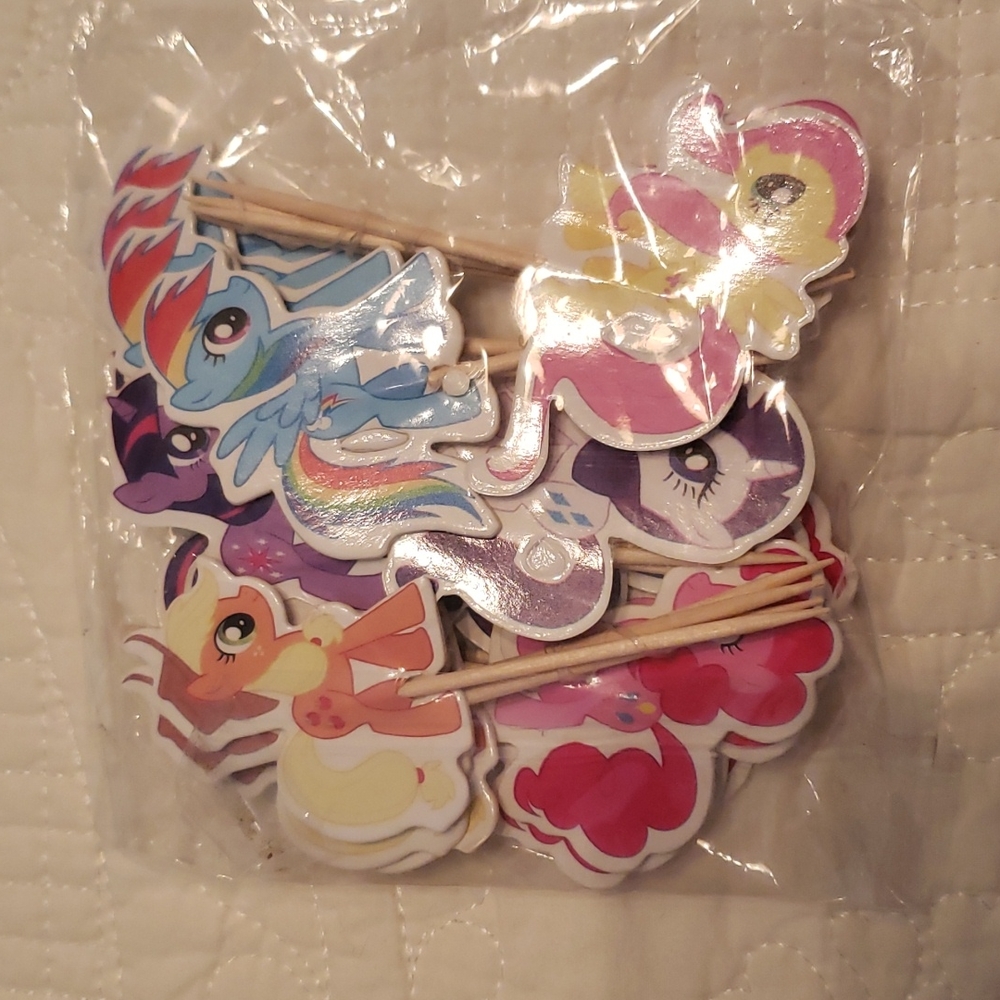 24pc my little pony cupcake toppers